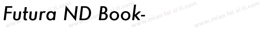 Futura ND Book字体转换